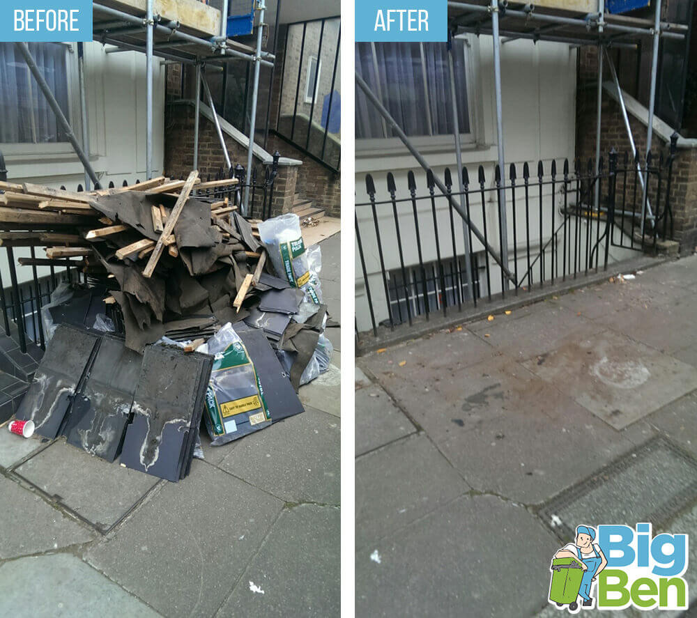 Before-After Rubbish Clearance London