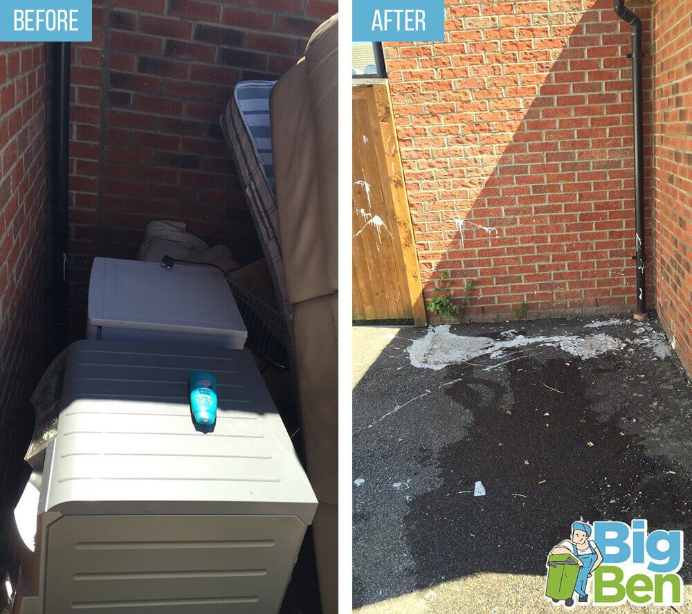 Before-After Rubbish Clearance London