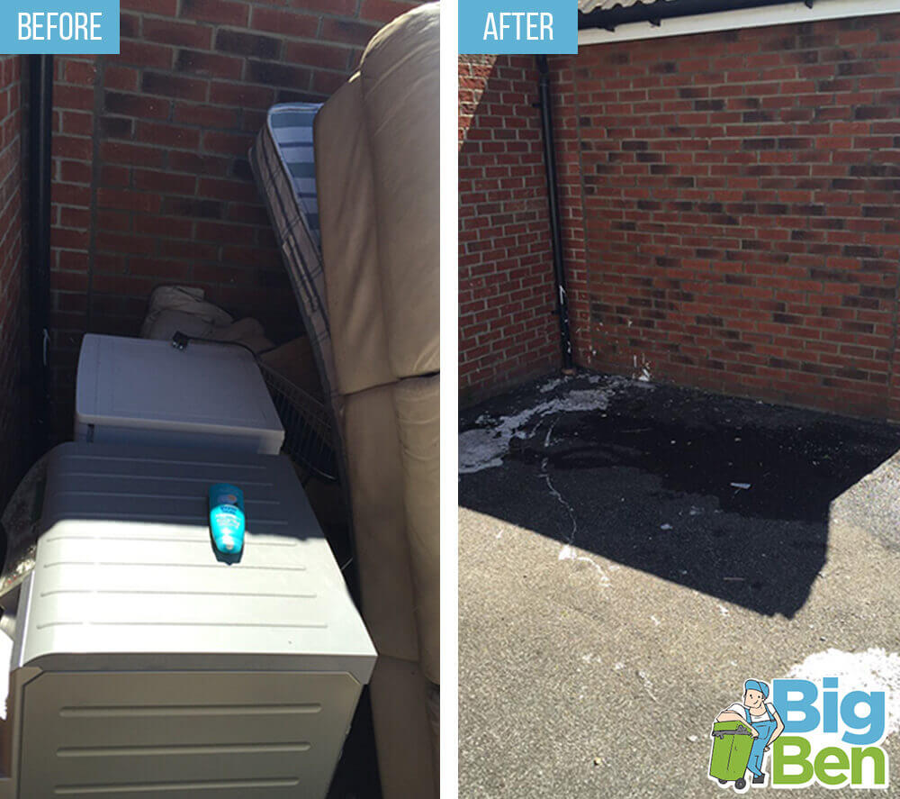 Before-After Rubbish Clearance London